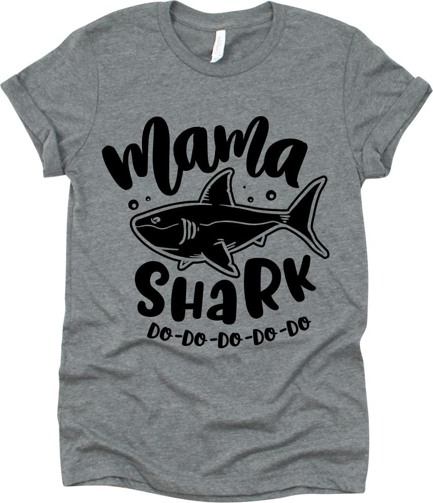 Mama Shark With Shark Design