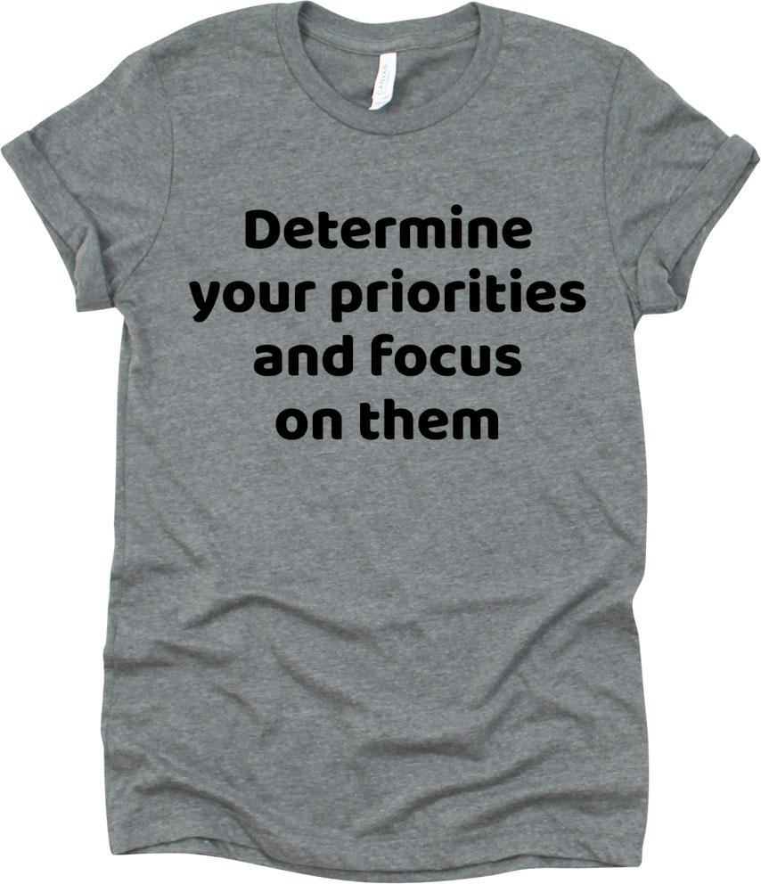 Determine Your Priorities And Focus On Them