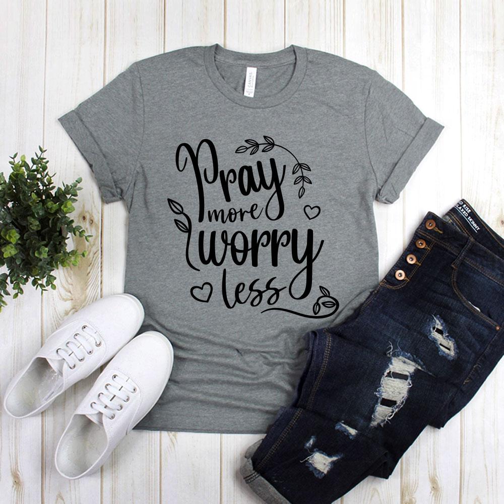 Pray More Worry Less With Leaves