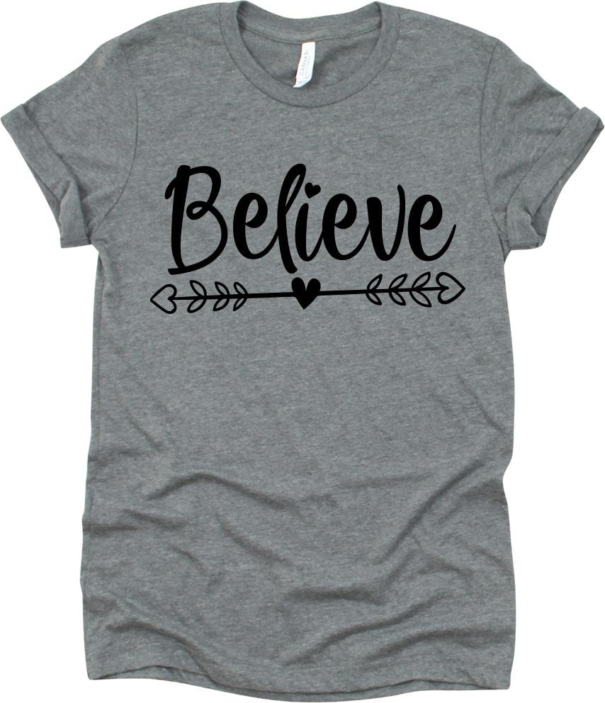 Believe Arrow Heart Design