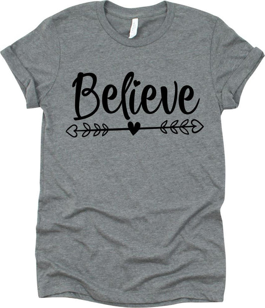 Believe Arrow Heart Design