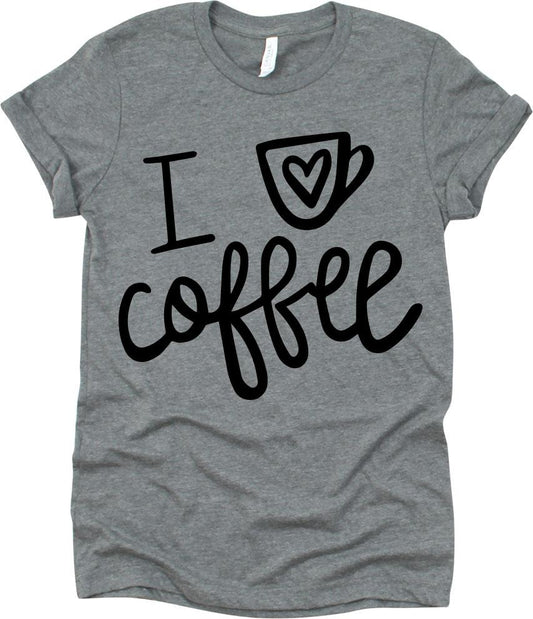 I Love Coffee With Heart In Cup