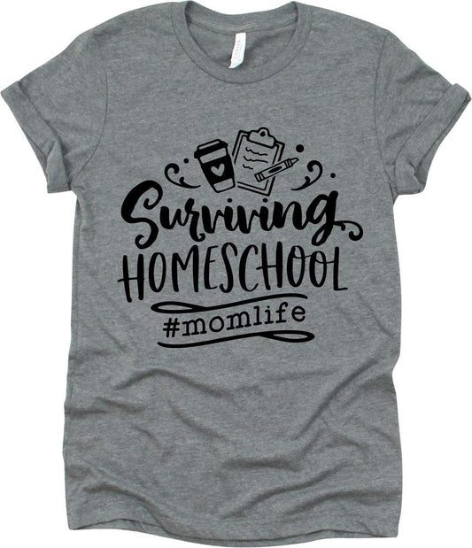 Surviving Homeschool With Cup And List Clipart
