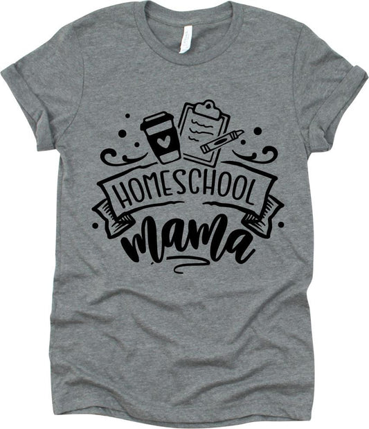Homeschool Mama With Coffee And Paper