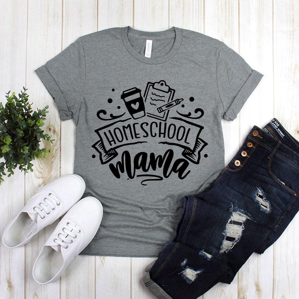 Homeschool Mama With Coffee And Paper