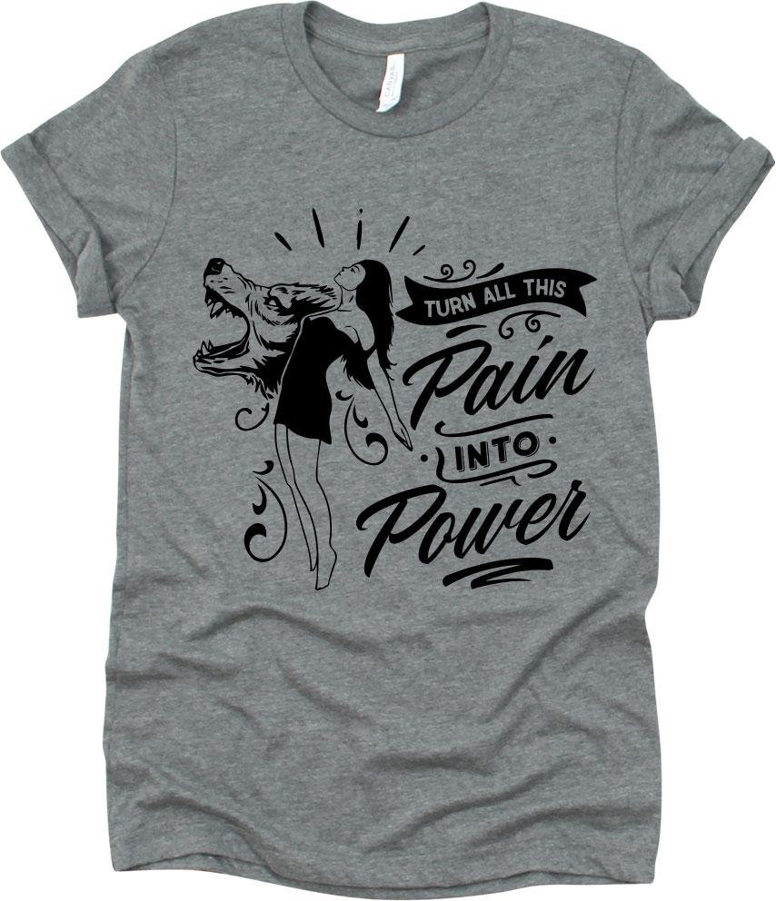 Turn All This Pain Into Power With Woman And Wolf
