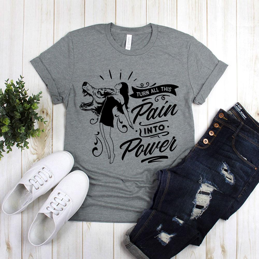 Turn All This Pain Into Power With Woman And Wolf