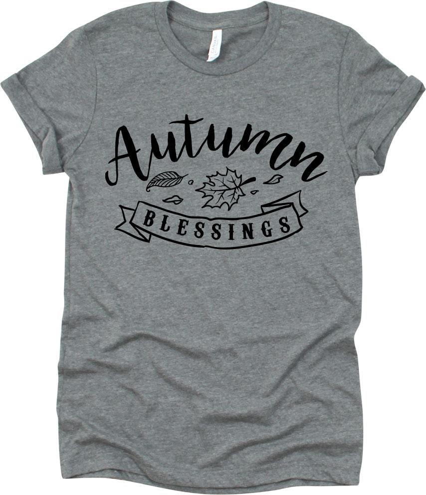 Autumn Blessings Leaves Design