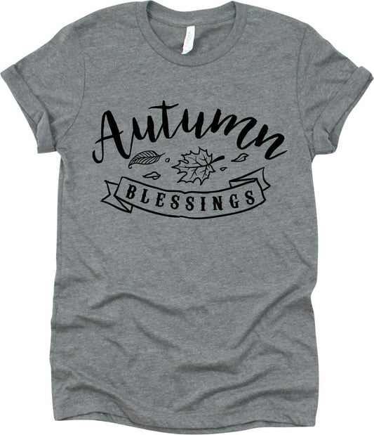 Autumn Blessings Leaves Design
