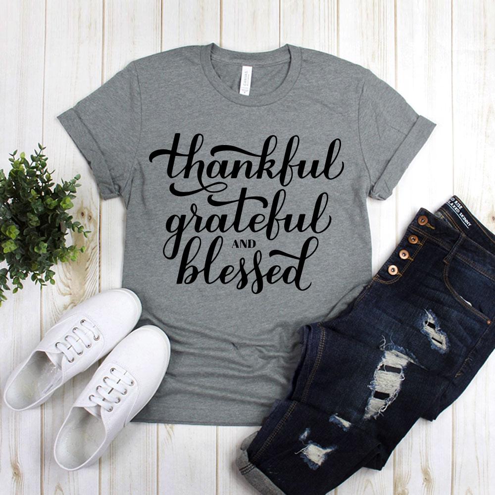 Thankful Grateful And Blessed Plain