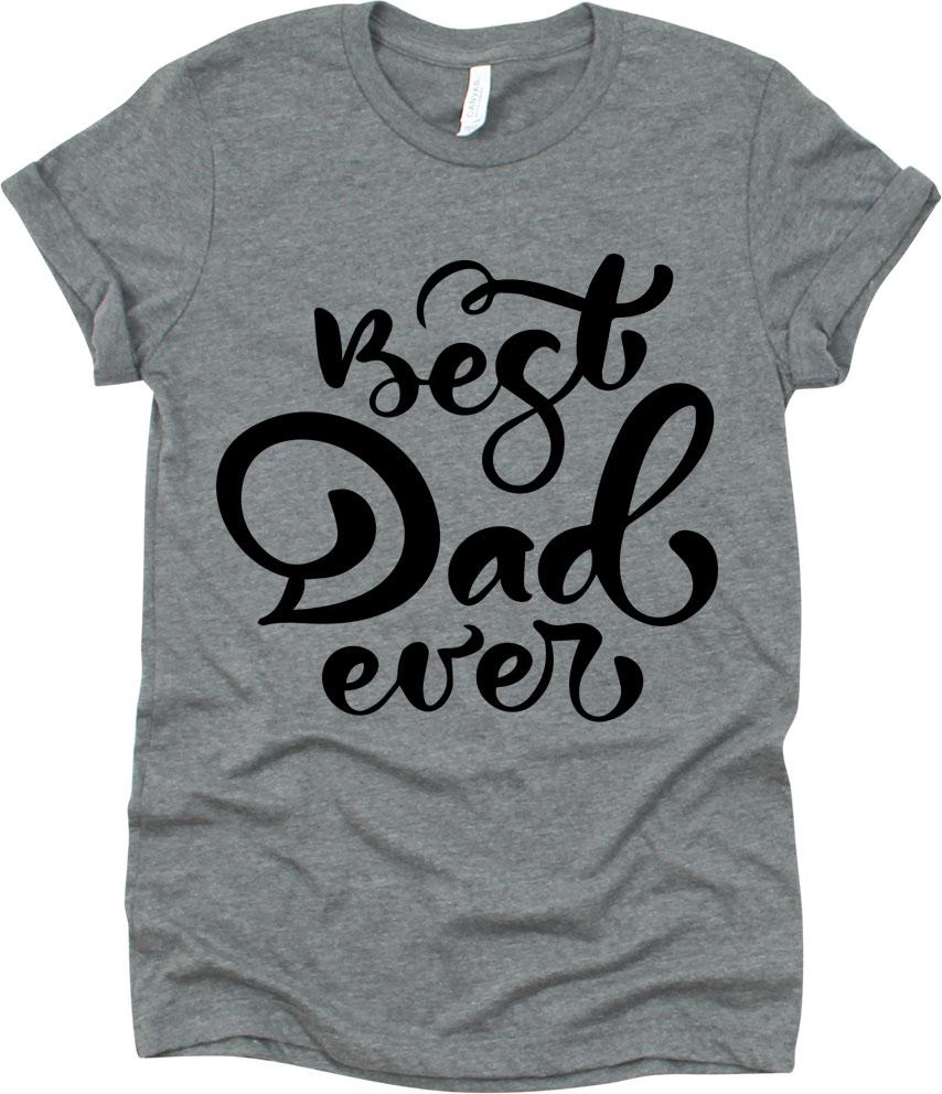 Best Dad Ever Cursive Text Design