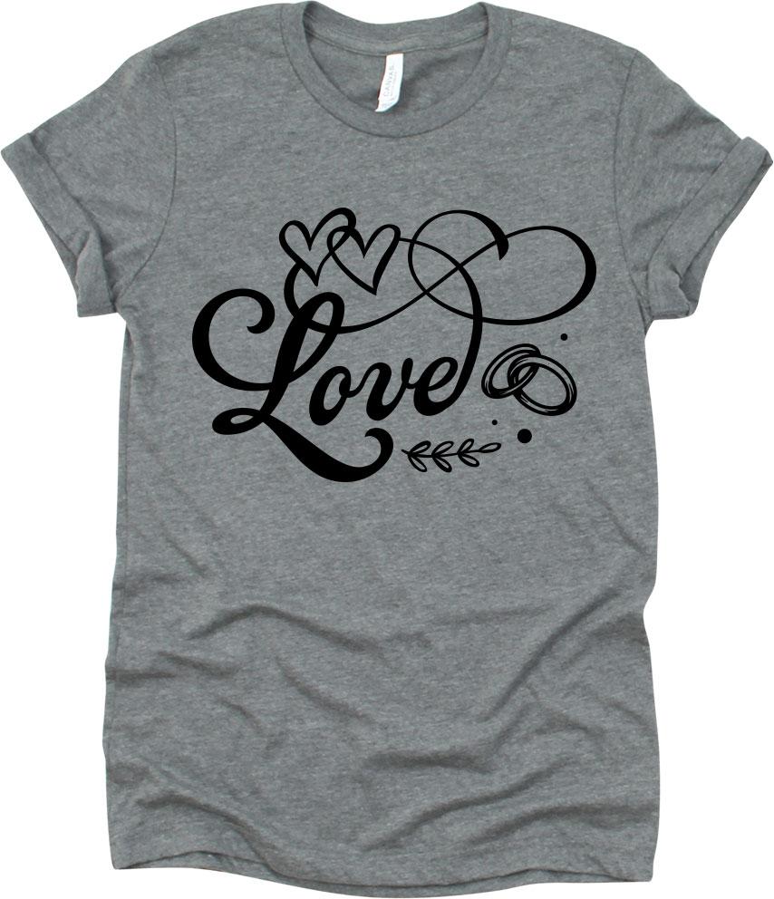 Love With Hearts And Rings Design