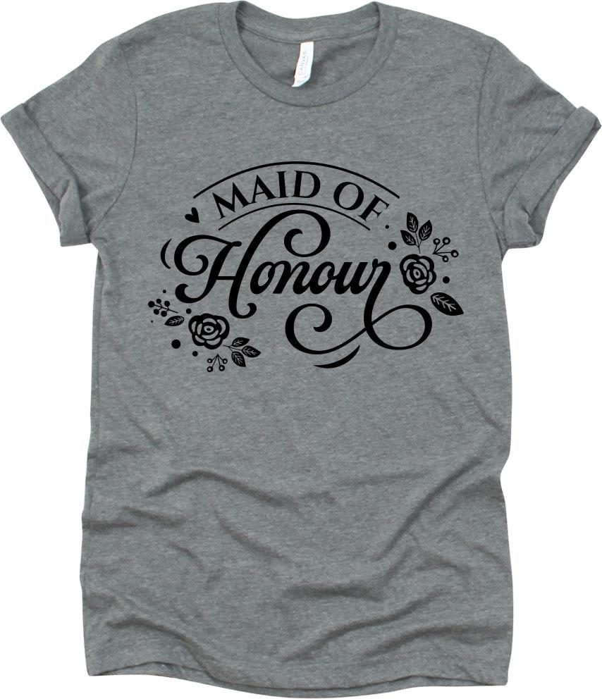 Maid Of Honour With Flowers