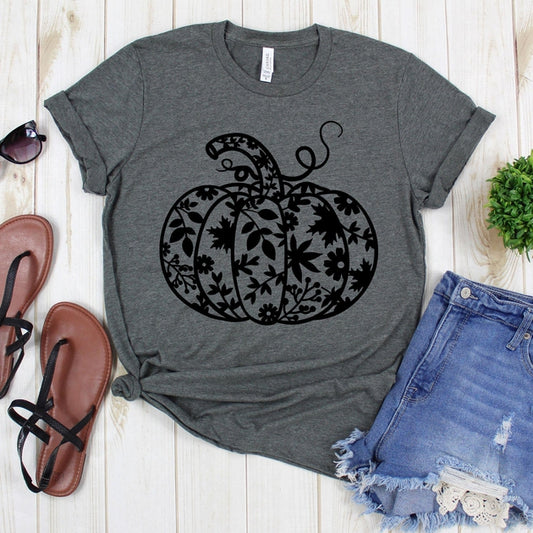 www.teestore.io-Fall Shirt - Pumpkin Leaves Inside - Pumpkin Tshirt - Halloween Shirt - Autumn Shirt - Fall TShirt Tshirt Funny Sarcastic Humor Comical Tee | TeeStore.io