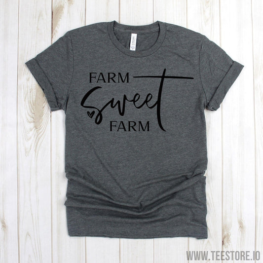 www.teestore.io-Farm House Life - Farm Sweet Farm Tee Shirt - Farm Tee - Farming Shirt - Farmhouse Farmer Tee Tshirt Funny Sarcastic Humor Comical Tee | TeeStore.io