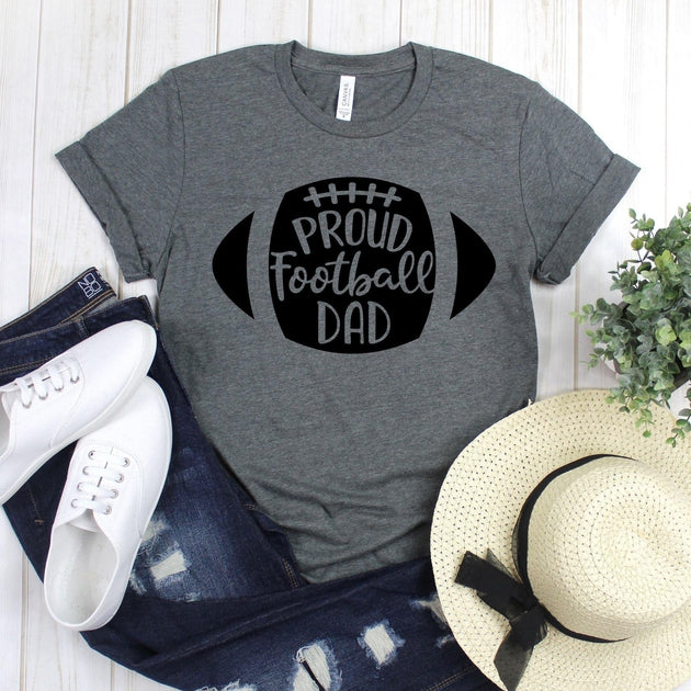www.teestore.io-Football Shirt - Proud Football Dad Inside Football - Game Day Shirt - Football Season Tee - Football TShirt