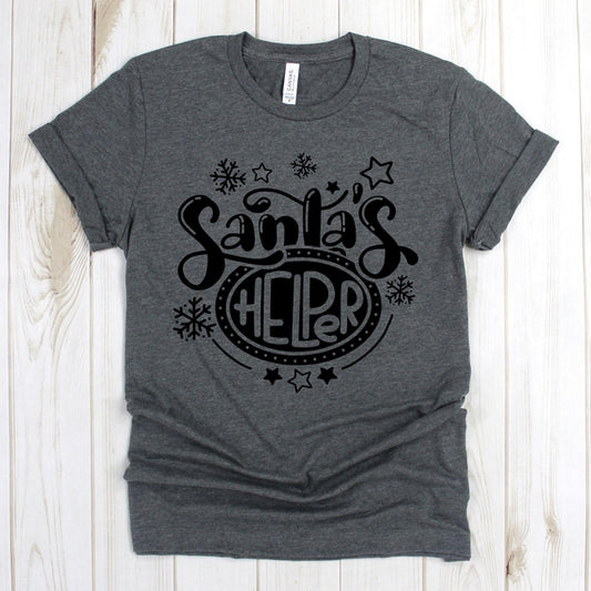 www.teestore.io-Funny Christmas Tee - Santa's Helper Five Stars - Christmas Shirt - Holiday T Shirt - Christmas Shirts