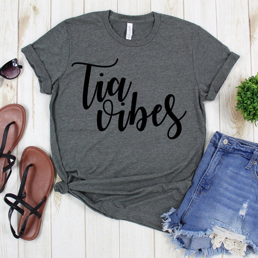 www.teestore.io-Funny Tia Shirt - Tia Vibes T Shirt - Shirt For Aunt - Gift For Auntie - Auntie Shirts - Tia Shirts - Tia T-shirt Tshirt Funny Sarcastic Humor Comical Tee | TeeStore.io