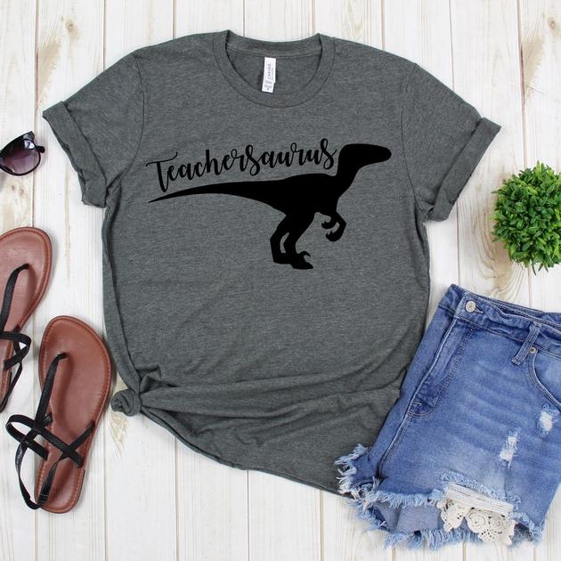 wwwteestoreio-Gift For Teacher - TeacherSaurus Tee Shirts - Funny Teacher T Shirt - Educator Shirt - Teacher Shirts
