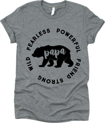 Papa Fearless Powerful With Bear