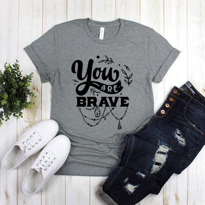 You Are Brave With Necklace