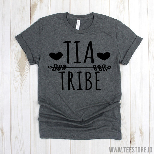www.teestore.io-Auntie Shirt - Tia Tribe Tee Shirt - Tia T-shirt - Funny Aunt Shirt - New Aunt Gift Tshirt Funny Sarcastic Humor Comical Tee | TeeStore.io
