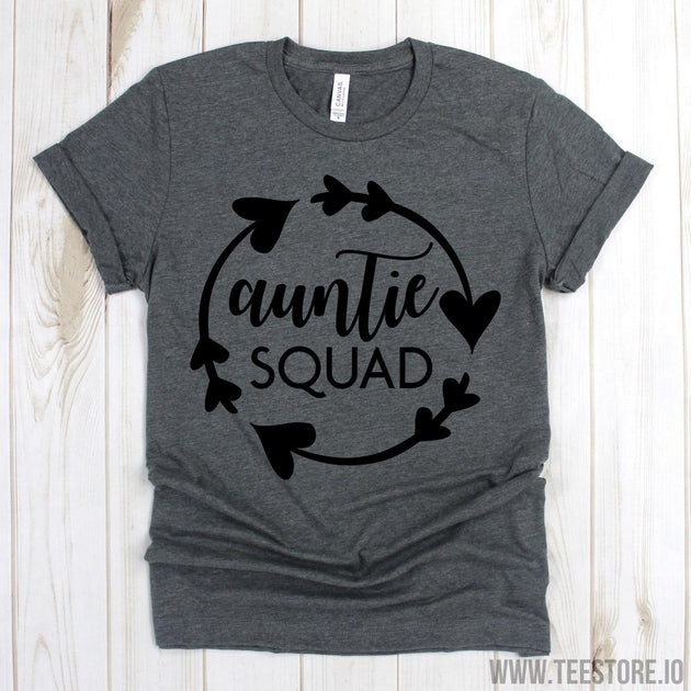 www.teestore.io-Auntie Tee - Auntie Squad Shirts - Best Aunt Shirt - Auntie Gift - Shirt For Aunt - Aunt Tee Shirt Tshirt Funny Sarcastic Humor Comical Tee | TeeStore.io
