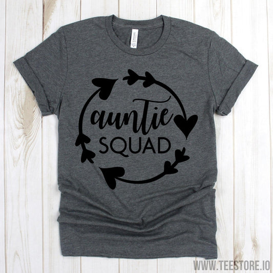 www.teestore.io-Auntie Tee - Auntie Squad Shirts - Best Aunt Shirt - Auntie Gift - Shirt For Aunt - Aunt Tee Shirt Tshirt Funny Sarcastic Humor Comical Tee | TeeStore.io