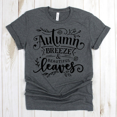www.teestore.io-Autumn Tee Shirt - Autumn Breeze & Beautiful Leaves Stem Leaves - Fall Shirts - Autumn T-shirt Tshirt Funny Sarcastic Humor Comical Tee | TeeStore.io
