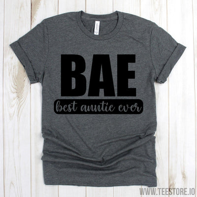 www.teestore.io-BAE T Shirt - Best Ever Auntie Tee Shirt - Funny Auntie T Shirt - Auntie Shirts - Gift For Aunt Tshirt Funny Sarcastic Humor Comical Tee | TeeStore.io