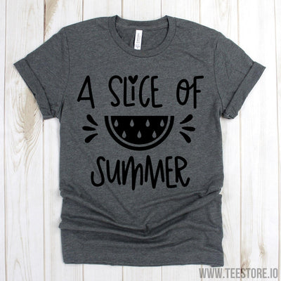www.teestore.io-Beach Shirt - A Slice Of Summer Shirt - Party Tshirt - Summer Tee Shirt - Watermelon T-Shirt Tshirt Funny Sarcastic Humor Comical Tee | TeeStore.io