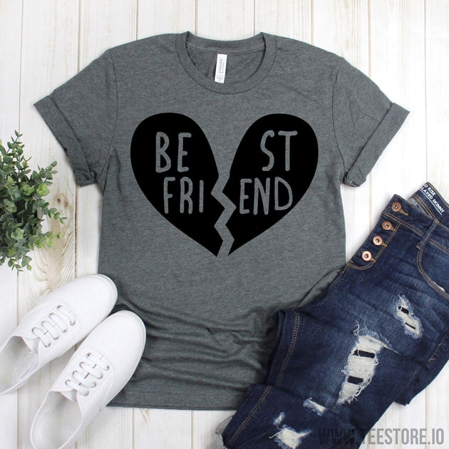 www.teestore.io-Best Friend Tees - Broken Heart Best Friend TShirt - Gift For Best Friend - Besties T-Shirt - BFF Shirt Tshirt Funny Sarcastic Humor Comical Tee | TeeStore.io