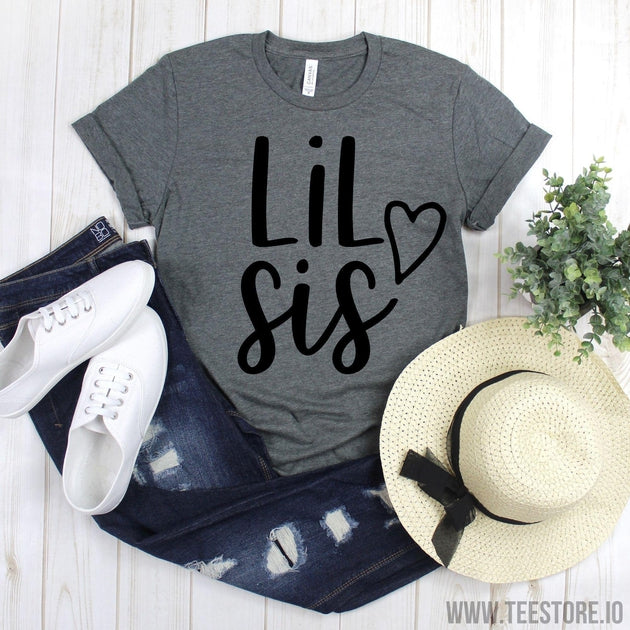 www.teestore.io-Big Sis - Lil Sis Best Sisters Shirts - Birthday Gift For Her - BFF Cute Gift - Lovely Sis Sisters Tshirt Funny Sarcastic Humor Comical Tee | TeeStore.io