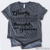 www.teestore.io-Black History Month Liberty Is Meaningless Where The Right To Utter Ones Thoughts Tshirt Funny Sarcastic Humor Comical Tee | TeeStore.io