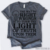 www.teestore.io-Black History Month The Way To Right Wrongs Is To Turn The Light Of Truth Upon Them Tshirt Funny Sarcastic Humor Comical Tee | TeeStore.io