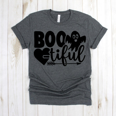 www.teestore.io-Boo TShirt - Bootiful Ghost Heart - Scary Shirt - Fall Shirt - Witch Shirt - Halloween Shirt - Trick Or Treat Shirt Tshirt Funny Sarcastic Humor Comical Tee | TeeStore.io