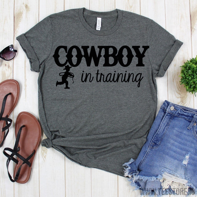 www.teestore.io-Boys Rodeo Shirt - Cowboy in Training Tee - Western Shirt - Rodeo Season - Birthday Shirt Tshirt Funny Sarcastic Humor Comical Tee | TeeStore.io