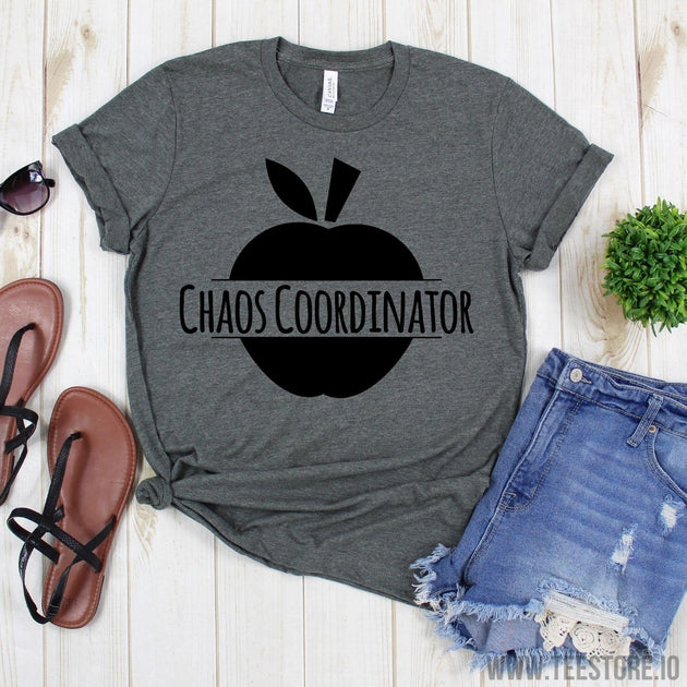 www.teestore.io-Chaos Shirt - Chaos Coordinator Tee Shirt - Teacher Life Tee - Teacher Gifts - Back to School Shirts - Funny Teacher Shirt Tshirt Funny Sarcastic Humor Comical Tee | TeeStore.io