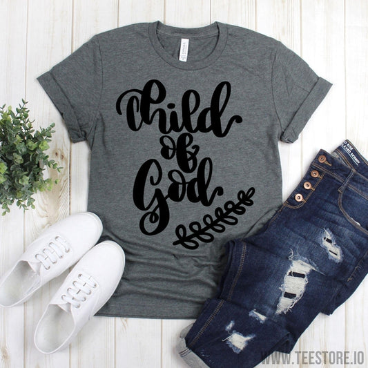 www.teestore.io-Christian Tee - Child Of God Shirt - Positive Message Shirt - Be The Good Shirt - Inspirational Shirt Tshirt Funny Sarcastic Humor Comical Tee | TeeStore.io