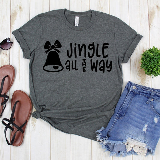 www.teestore.io-Christmas T Shirt - Jingle All The Way Christmas Bell - Christmas Tee Shirt - Christmas Tee - Christmas Shirt - Holiday Shirt Tshirt Funny Sarcastic Humor Comical Tee | TeeStore.io