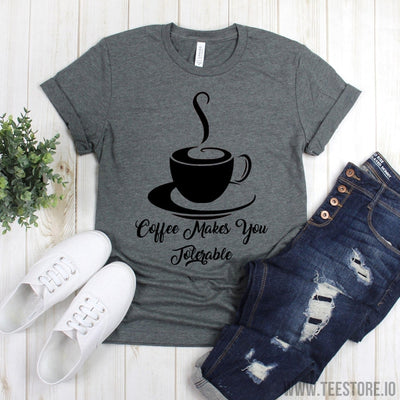 www.teestore.io-Coffee Lover Gift - Coffee Makes You Tolerable TShirt - Funny Shirt Gift - Espresso Lovers - Coffee Drinkers Shirt Tshirt Funny Sarcastic Humor Comical Tee | TeeStore.io