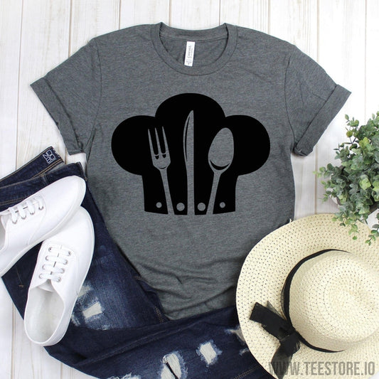 www.teestore.io-Cook Shirt - Chef Hat Spoon Fork Shirt - Cooking Shirt - Chef Gifts - Funny Baking Shirt - Cooking Shirt - Gift For Chef - Baker Shirt Tshirt Funny Sarcastic Humor Comical Tee | TeeStore.io