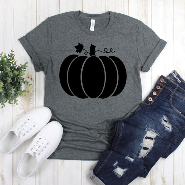 www.teestore.io-Fall Shirt - Pumpkin Solid Block - Halloween Shirt - Fall Tee - Autumn Shirt - Thanksgiving Shirt Tshirt Funny Sarcastic Humor Comical Tee | TeeStore.io