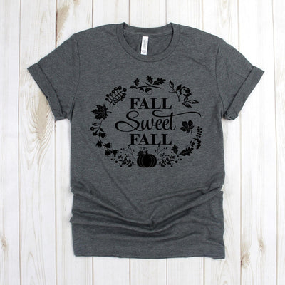 www.teestore.io-Fall T Shirt - Fall Sweet Fall Leaves Pumpkin - Fall Tee Shirt - Fall Shirts - Fall T-shirt Tshirt Funny Sarcastic Humor Comical Tee | TeeStore.io