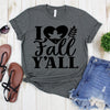 www.teestore.io-Fall T Shirt - I Heart Y'all Leaves - Fall Shirts - Autumn Shirt - Fall Tee - Autumn T-shirt Tshirt Funny Sarcastic Humor Comical Tee | TeeStore.io