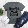 www.teestore.io-Fall T-shirt - Thankful & Blessed Leaves - Blessed Tee Shirt - Fall Shirts - Fall T -Shirt Tshirt Funny Sarcastic Humor Comical Tee | TeeStore.io