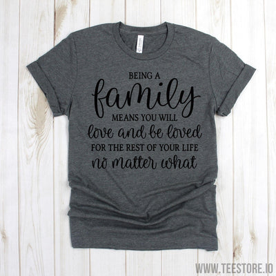 www.teestore.io-Farm Life Shirt - Being A Family Means You Will Love And Be Loved Shirt - Farmer Shirt - Farmers Shirt - Farmhouse Shirt - Windmill Shirt Tshirt Funny Sarcastic Humor Comical Tee | TeeStore.io