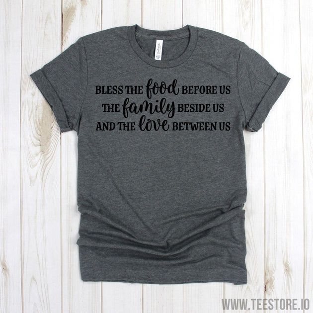 www.teestore.io-Farmer Shirt - Bless The Food Before Us Tee Shirts - Farm Shirt - Farmhouse Shirt - Rooster T-shirt - Country Shirt Tshirt Funny Sarcastic Humor Comical Tee | TeeStore.io
