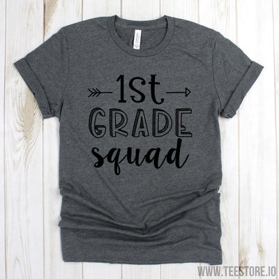 www.teestore.io-First Grade Shirt - 1st Grade Squad Tee - Teacher Squad - Teacher Shirt - Team Teacher Shirt - 1st Grade Shirt Tshirt Funny Sarcastic Humor Comical Tee | TeeStore.io