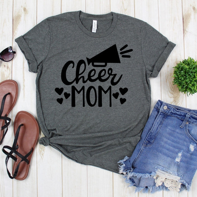www.teestore.io-Football Life - Cheer Mom Six Hearts - Varsity Tee - Game Day Shirt - Football Shirt - Football Mom Shirt Tshirt Funny Sarcastic Humor Comical Tee | TeeStore.io